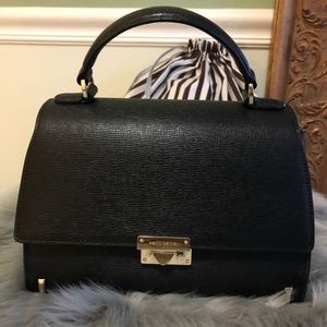 Henri Bendel Waldorf Top Handle Black
